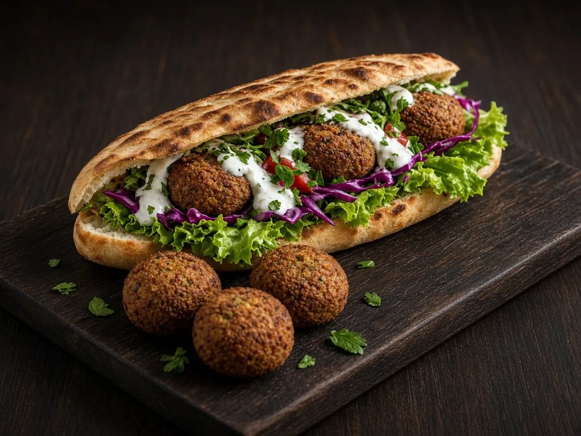 Falafel im Brot